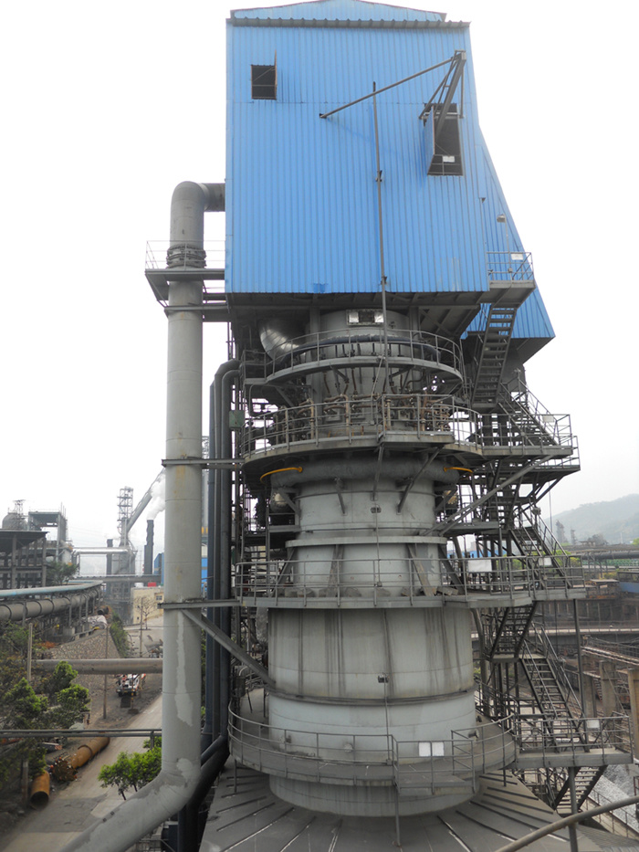 并流蓄熱式雙膛石灰豎窯